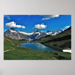 Poster Bachalpsee et les Alpes suisses