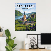 Poster Bacharach Germany Vintage Travel (Bureau à domicile)