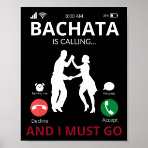 Poster Bachata Appelle - Danse Du Repu Dominicain