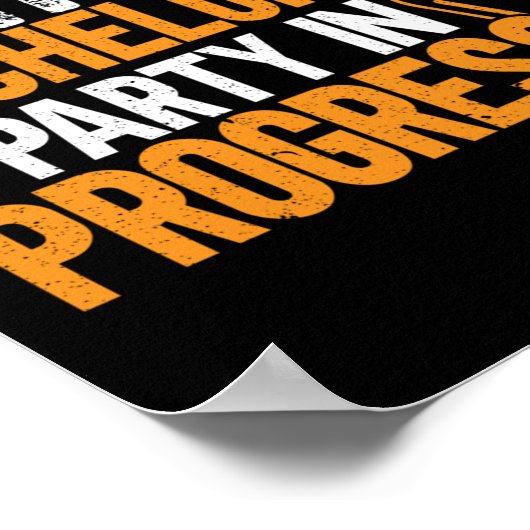 Poster Bachelor de la fête en cours Groomsquad Groom Squa (Coin)