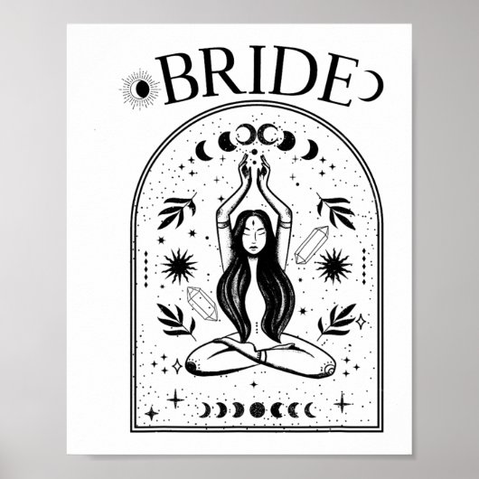 Poster Bachelor gothique céleste de Tarot Coven Bride (Devant)