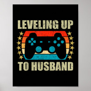 Poster Bachelor Party Leveling Jusqu'À Mari Groom Jeu