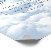 Poster Bachelorette Bachelorette Mimosa Bar Bleu Lumière (Coin)