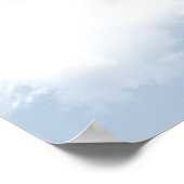 Poster Bachelorette bleu clair "On Cloud Nine" Bienvenue (Coin)