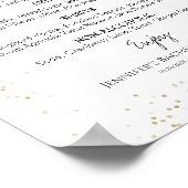 Poster Bachelorette Boho Cocktail Boissons Dorées Menu Si (Coin)