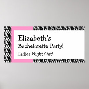 Poster Bachelorette Fête Bannière V01