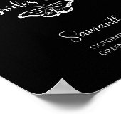 Poster Bachelorette fête céleste gothique Bienvenue (Coin)