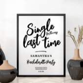 Poster Bachelorette minimaliste