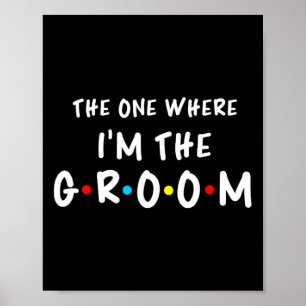 Poster Bachelorette nuptiale La fête où je suis le Gr