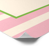 Poster Bachelorette Rétro Marges & Mariage Bienvenue (Coin)