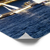 Poster Back Bay Skyline de la rivière Charles, Boston (Coin)