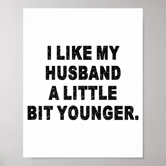 Poster Back I Like My Husband A Little Bit Younger Couple (Devant)
