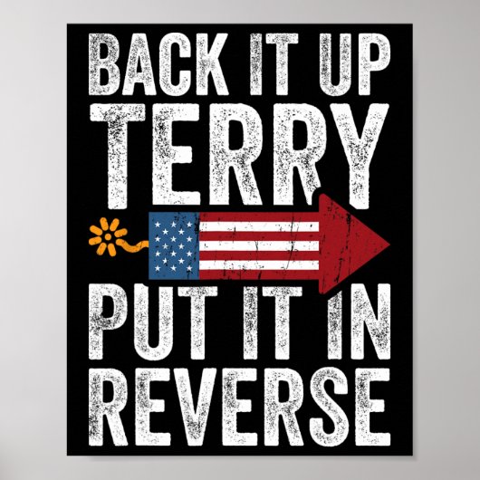 Poster Back It Up Terry L'A Mis Dans L'Inverse Funky 4th (Devant)