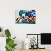 Poster Back Of The Scrum - Rugby Painting Print (Bureau à domicile)