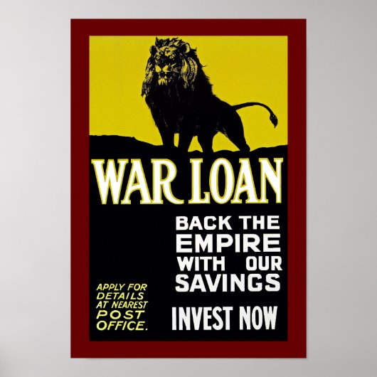 Poster Back the Empire with Our Savings (Devant)