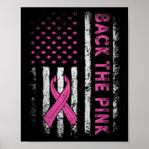 Poster Back the Pink Breast Cancer Awareness Flag Toddler