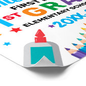 Poster Back to school first day sign (Coin)