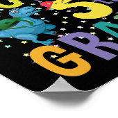 Poster Back to School I'm Ready To Rock 5th Grade Dino (Coin)