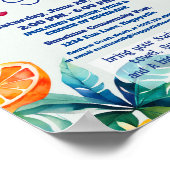 Poster back to school Pool party class friends birthday (Coin)