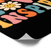 Poster Back to School Teach Love Inspire Retro Teachers (Coin)