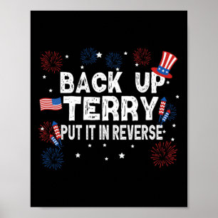 Poster Back Up Terry Shirt Mettre Dans L'Inverse Drôle 4è