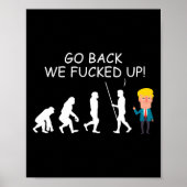 Poster Back We Ed Up Funny Anti-Trump Election Appar 2020 (Devant)