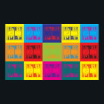 Poster Backgammon Pop Art<br><div class="desc">Backgammon Pop Art. Si le jacquet est votre passe-temps,  votre profession ou votre obsession,  montrez-le avec de grands t-shirts,  des tasses,  des autocollants et plus encore. Ils sont aussi de grands cadeaux pour les autres fans de jacquet!</div>