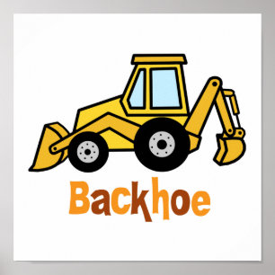 Poster Backhoe