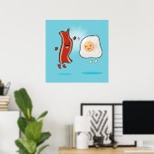 Poster Bacon aime les oeufs (Bureau à domicile)