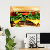 Poster Bacon Cheeseburger (Bureau à domicile)