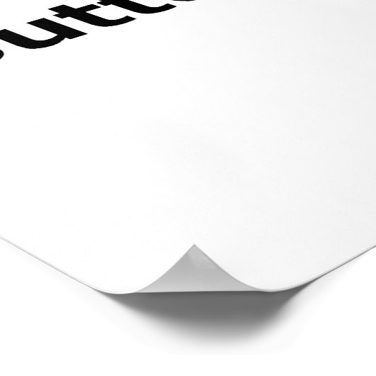 Poster Bacon de réception du bouton push (Coin)