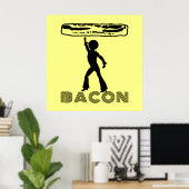 Poster Bacon Disco Funky (Bureau à domicile)