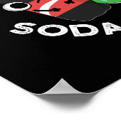 Poster Bad Cola Puns Sont Soda Pun Soda Pun Dark BG (Coin)