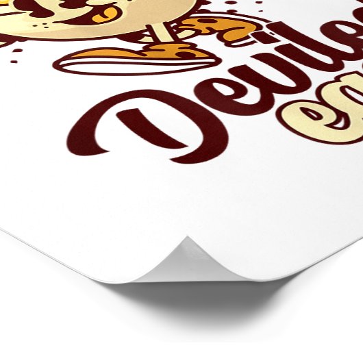 Poster Bad Day To Be A Deviled Egg Funny Thanksgiving Egg (Coin)