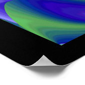 Poster Bad Eye Abstrait 3D Rainbow Art (Coin)