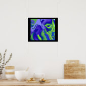 Poster Bad Eye Abstrait 3D Rainbow Art (Cuisine)