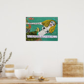 POSTER BAD GIRL ART MERMAID POSTER. (Cuisine)