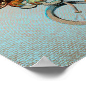 Poster Badass Hyena À Vélo (Coin)