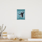 Poster Badass Karate Penguin Motivation (Cuisine)