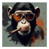 Poster Badass  Monkey (Devant)