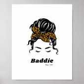 Poster Baddie personnalisable (Devant)