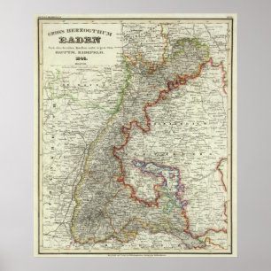 Poster Baden, Allemagne