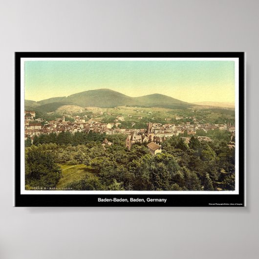 Poster Baden-Baden, Baden, Allemagne (Devant)