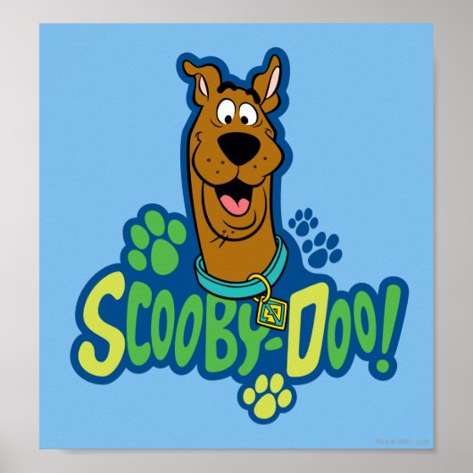 Poster Badge de caractère Empreinte de patte Scooby-Doo (Devant)