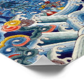 Poster Badge de classement de la dynastie Qing avec paon (Coin)