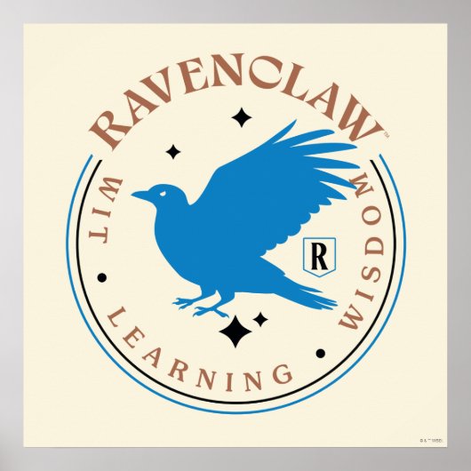 Poster Badge de la Fierté de la maison d'aigle bleu RAVEN (Devant)