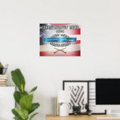 Poster Badge de l'Infanteur de combat (BCI) (Bureau à domicile)
