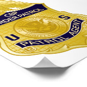 Poster Badge de patrouille frontalière des États-Unis Imm (Coin)