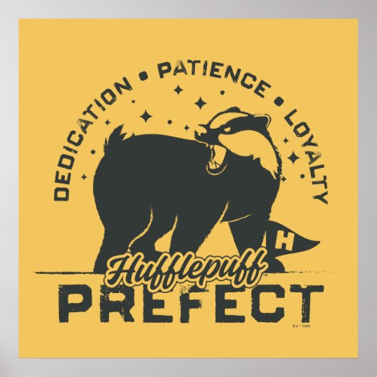 Poster Badge de préconfiguration HUFFLEPUFF™ (Devant)