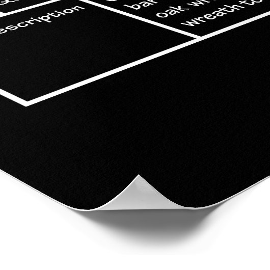 Poster Badge d'infanterie de combat technique (Coin)